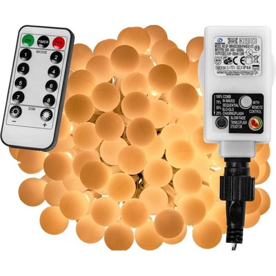 Voltronic Párty LED osvětlení 10 m teple bílá 100 diod + ovladač