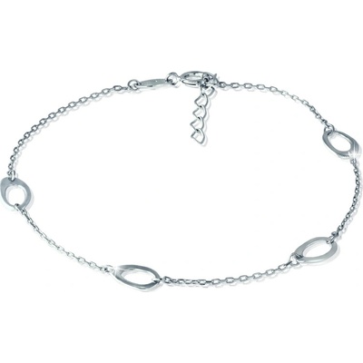 Gemmax Jewelry jemný zlatý s oválky bílé zlato GLBWN-19-22781