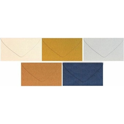 Dopisní obálka metallic DL 110x220mm - mix barev