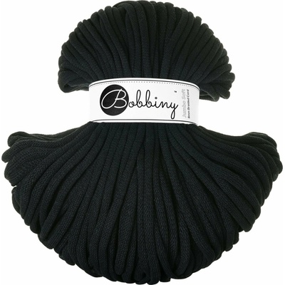 Bobbiny Jumbo 8 mm 100 m Black Šňůra