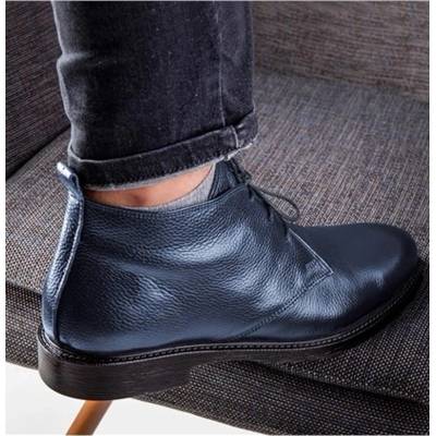 Ducavelli Мъжки боти от естествена кожа - Тъмносини #363783 (363783_Тъмносин)