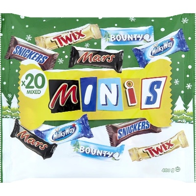 Mars MINIS-Snickers, Mars, Twix, Bounty, Milky Way 400 гр