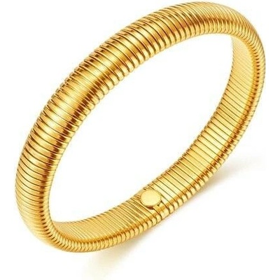 Titan Jewerly dámský ocelový pružinový náramek zlatý GH1042s2