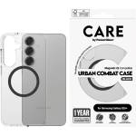 Panzer Гръб Care by PanzerGlass за Samsung Galaxy S25 Plus, Flagship Case, Прозрачен, Urban Combat, QI Compatible, Черен