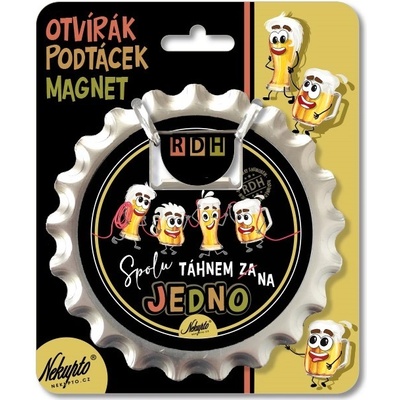 Nekupto Otvírák na pivo, podtácek - Spolu táhnem na jedno