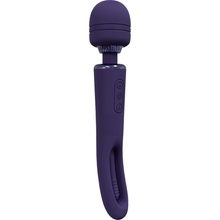 Vive Kiku Rechargeable Double Ended Wand with Innovative G-Spot Flapping Stimulator Purple