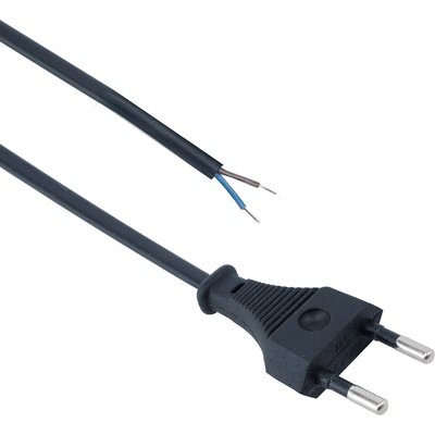 DeTech Захранващ кабел DeTech, 2x0.75mm, 1.5м - 18315 (18315)