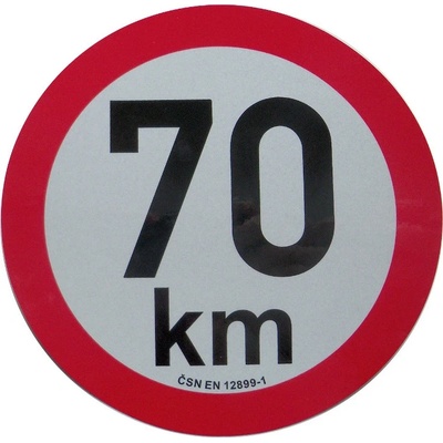Omezení rychlosti 70 km retroreflexní pr. 200 mm