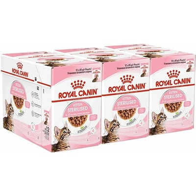 Royal Canin Kitten Sterilised v šťave 36 x 85 g