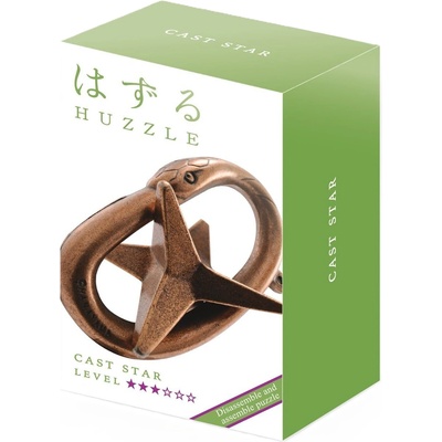 Hanayama Метален логически пъзел Hanayama - Cast Puzzle Star Huzzle (515031)