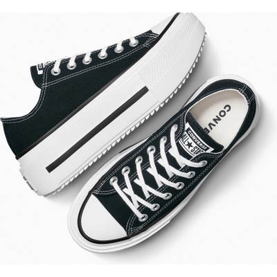 Converse Chuck Taylor All Star Lift Double Stack OX A15490/Black/White/Black