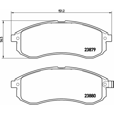 Sada brzdových platničiek kotúčovej brzdy BREMBO P 54 033
