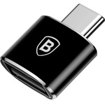 Baseus USB към Type-C 480Mbps, 2.4A OTG USB към Type-C адаптер - Baseus (CATOTG-01) - Черен