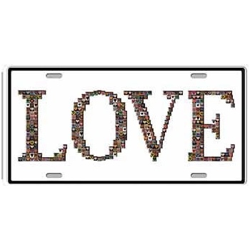 Ceduľa značka Love