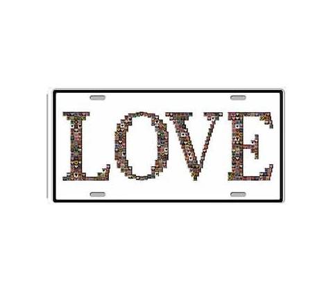 Ceduľa značka Love