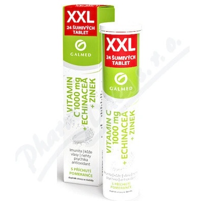 Galmed Vitamin C 1000mg echin.zinek eff. 24 tabliet XXL