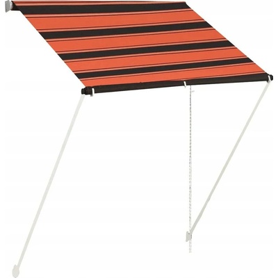 zahrada-XL Zatahovací markýza 150 x 150 cm oranžovo-hnědá