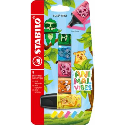 Stabilo Boss Mini Animal Vibes 5 barev B-62416-10