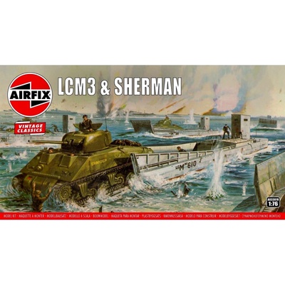 Airfix Plastikový model vojenské techniky A03301V LCM3 & Sherman 1:76
