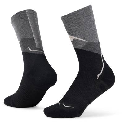 Мериносови чорапи Buff Merino Lightweight Crew Sock LWC1 Merino socks - Graphite - размер 45-47 (EU) (207-0934-0314)