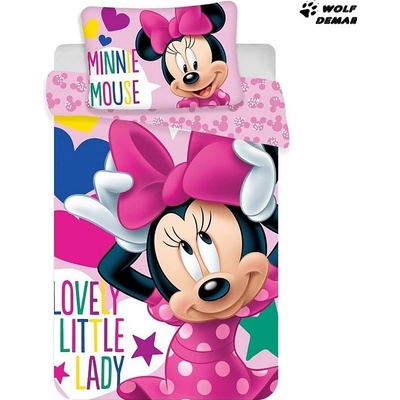 Jerry Fabrics povlečení Minnie růžové 100 x 135 cm 40 x 60 cm – Zboží Dáma