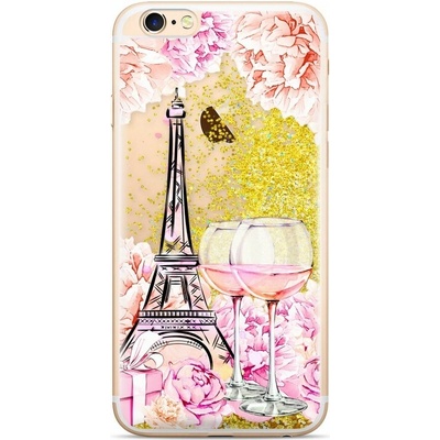 Liquid Glitter Paris zlatý – Apple iPhone 5 / 5S / SE – Zbozi.Blesk.cz