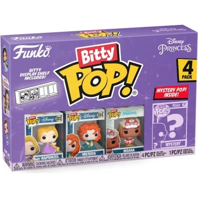 Funko Bitty Pop! 4-Pack: Disney Princesses - Rapunzel a ostatní