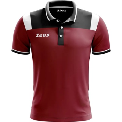 Zeus Мъжка блуза с яка Zeus Vesuvio Men Polo Shirt dark red