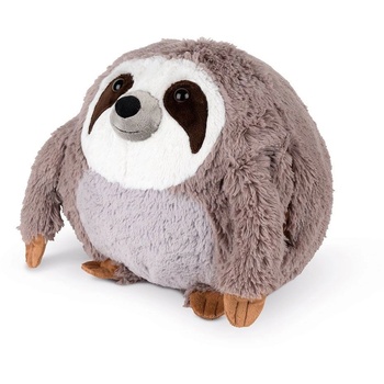 Cozy Noxxiez Плюшена играчка и възглавница, Cozy Noxxiez, Pereza, 35x35x35 см, 400 гр. , бежово и кафяво (8718274251654) (8718274251654)