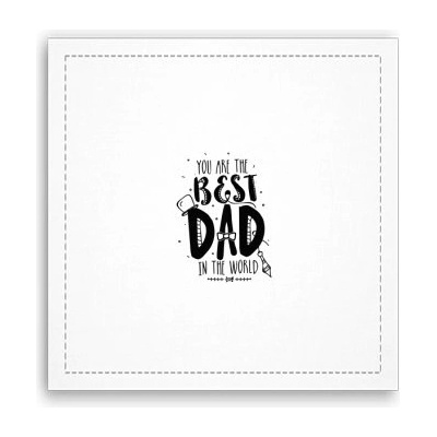 Fotoobraz 40x40 cm The best dad in the world