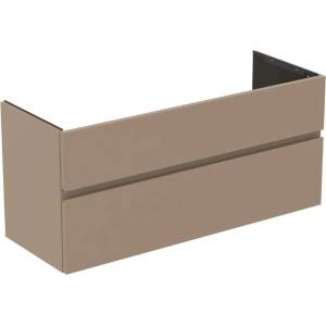 Ideal Standard Finesse - Шкафче за умивалник, 120x44x55 см, 2 чекмеджета, Matt Greige E3385UP (E3385UP)