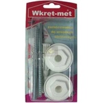 Wkret-met Комплект за монтаж на мивка 12х120 бял Wkret-met
