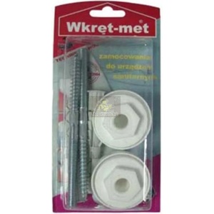 Wkret-met Комплект за монтаж на мивка 12х120 бял Wkret-met