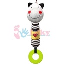 Pre najmenších BabyOno hračka pískacia s hryzačkou Cmore zebra Zack