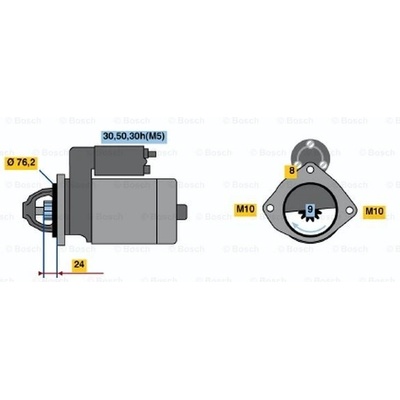 BOSCH Štartér 0986019980