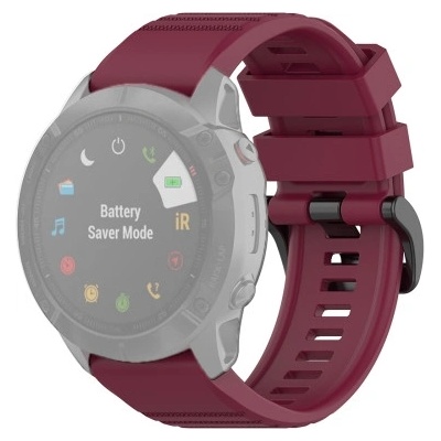 PROTEMIO SILICONE Řemínek Garmin Fenix 3/3HR/5X/5 Plus /6X/6X Pro bordó 37148