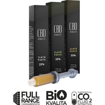 CBD Vincit zlatá pasta 20 % 5 ml