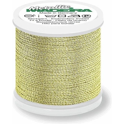 Vyšívací nit Metallic č. 12 (40m) - Madeira barva gold 32