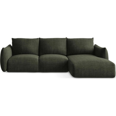 makamii Зелен сгъваем ъглов диван (десен ъгъл) Leila - Makamii (LEILA_RCF_43_P1_C4)