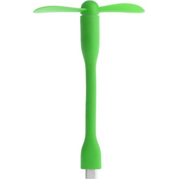 Micro USB větráček zelený
