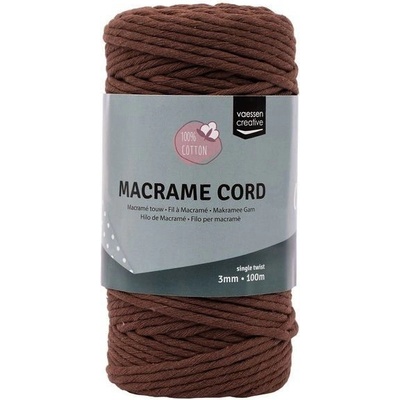 Vaessen Creative Macramé příze 3mmx100m hnědá