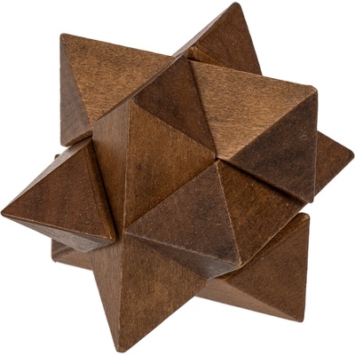 Dřevěný hlavolam 8x5 cm typ 4