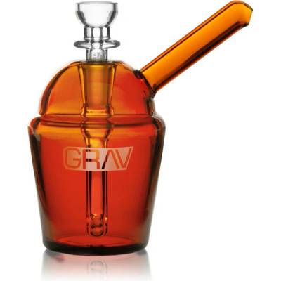 GRAV® Skleněný kapesní bong Slush Cup 9 cm Jantarová
