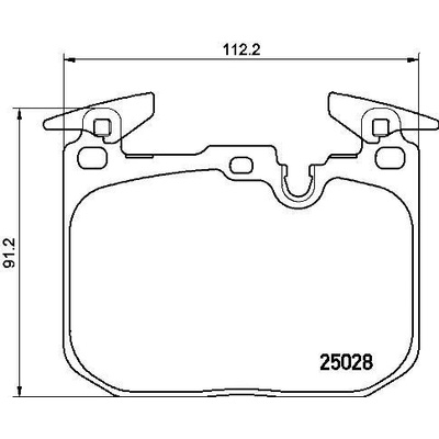 Sada brzdových platničiek kotúčovej brzdy BREMBO P 06 088X