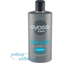 Syoss Men Clean & Cool šampon pro normální až mastné vlasy 440 ml