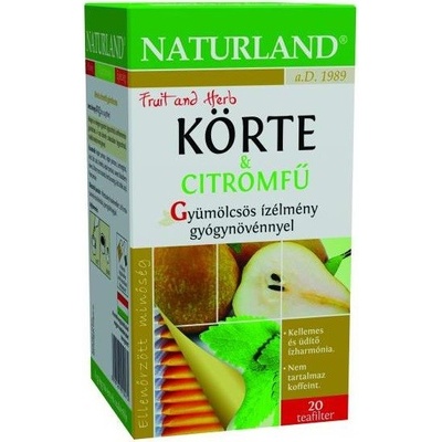 Naturland čaj hruška a citrónová tráva 20 x 2 g