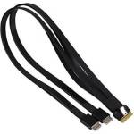 Supermicro кабел OcuLink Slimline x8 (STR) към 2x x4 (STR), 64CM CBL-SAST-1264-85 (CBL-SAST-1264-85)