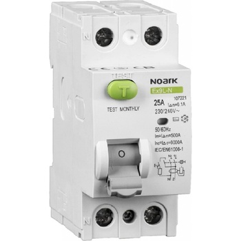 Noark Ex9L-N 2P 25A A 30mA 108349