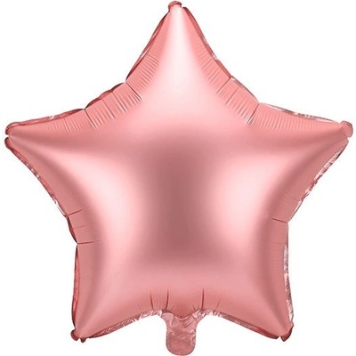 Party Deco Фолиев Балон Звезда В Розово Злато, 48см (fb3s-019r)