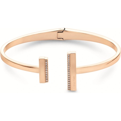 Calvin Klein Pevný pozlátený náramok Minimal Linear 35000162
